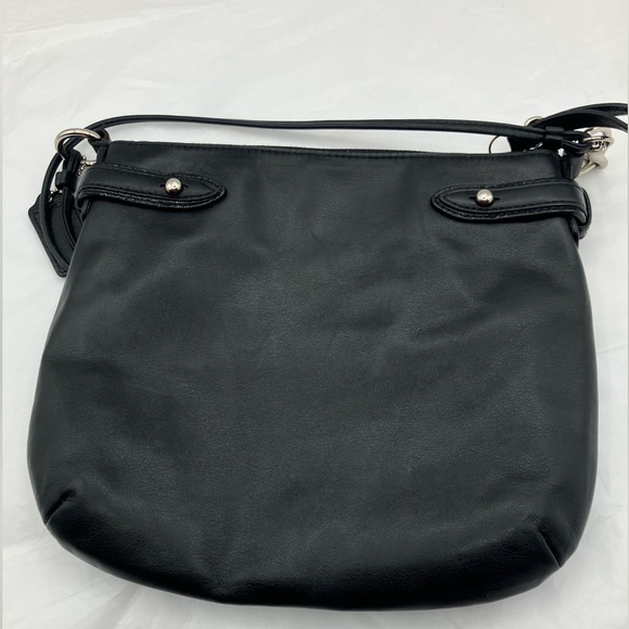 Coach Black Crossbody Bag with Silver Accents COLETTE - Picture 3 of 7